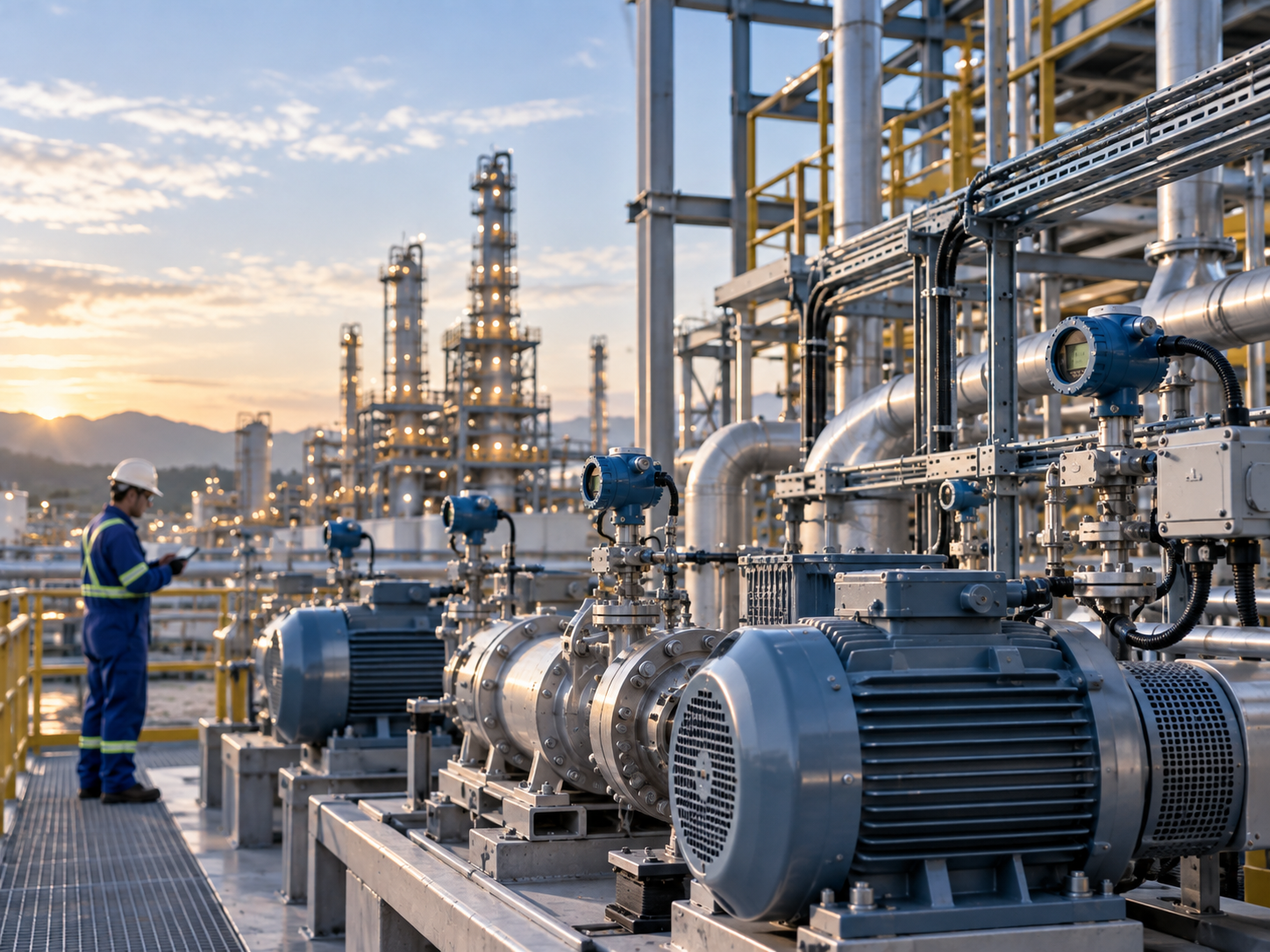 Industrial process equipment with smart monitoring instrumentation