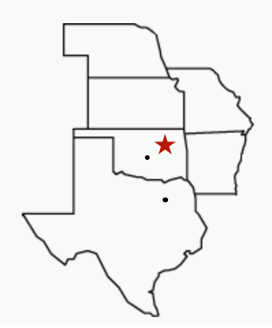 States Served Map with Tulsa Star